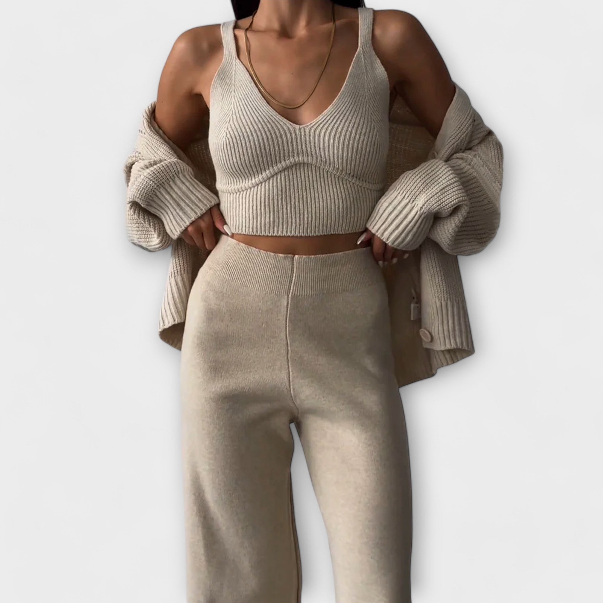 Delia™ Tre-dels Strik Sæt