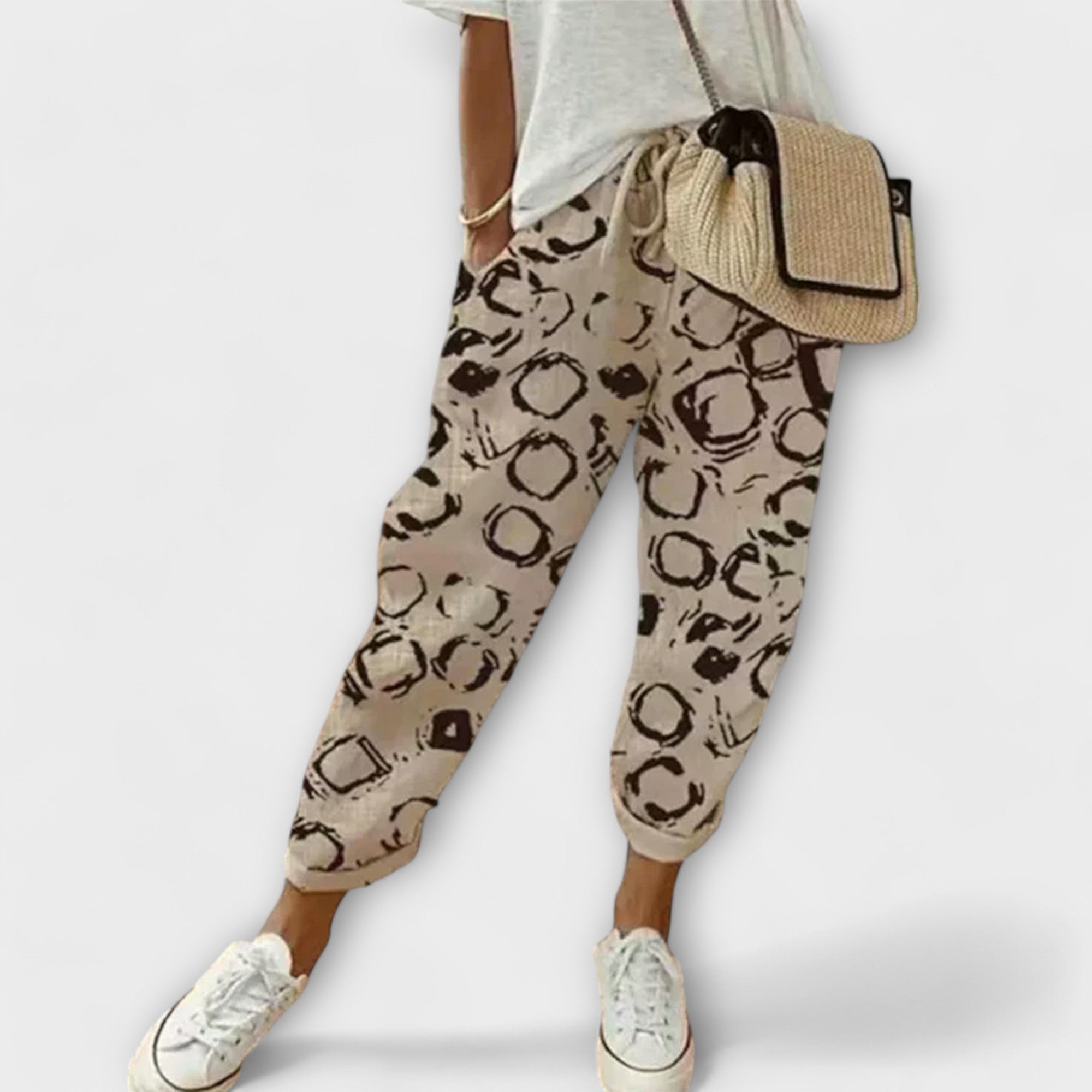 Burga - Komfortable Bukser i Bomuld-Linned