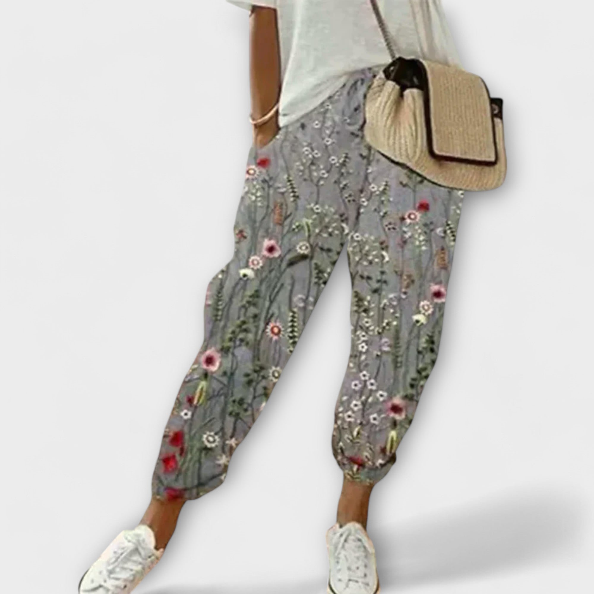 Burga - Komfortable Bukser i Bomuld-Linned