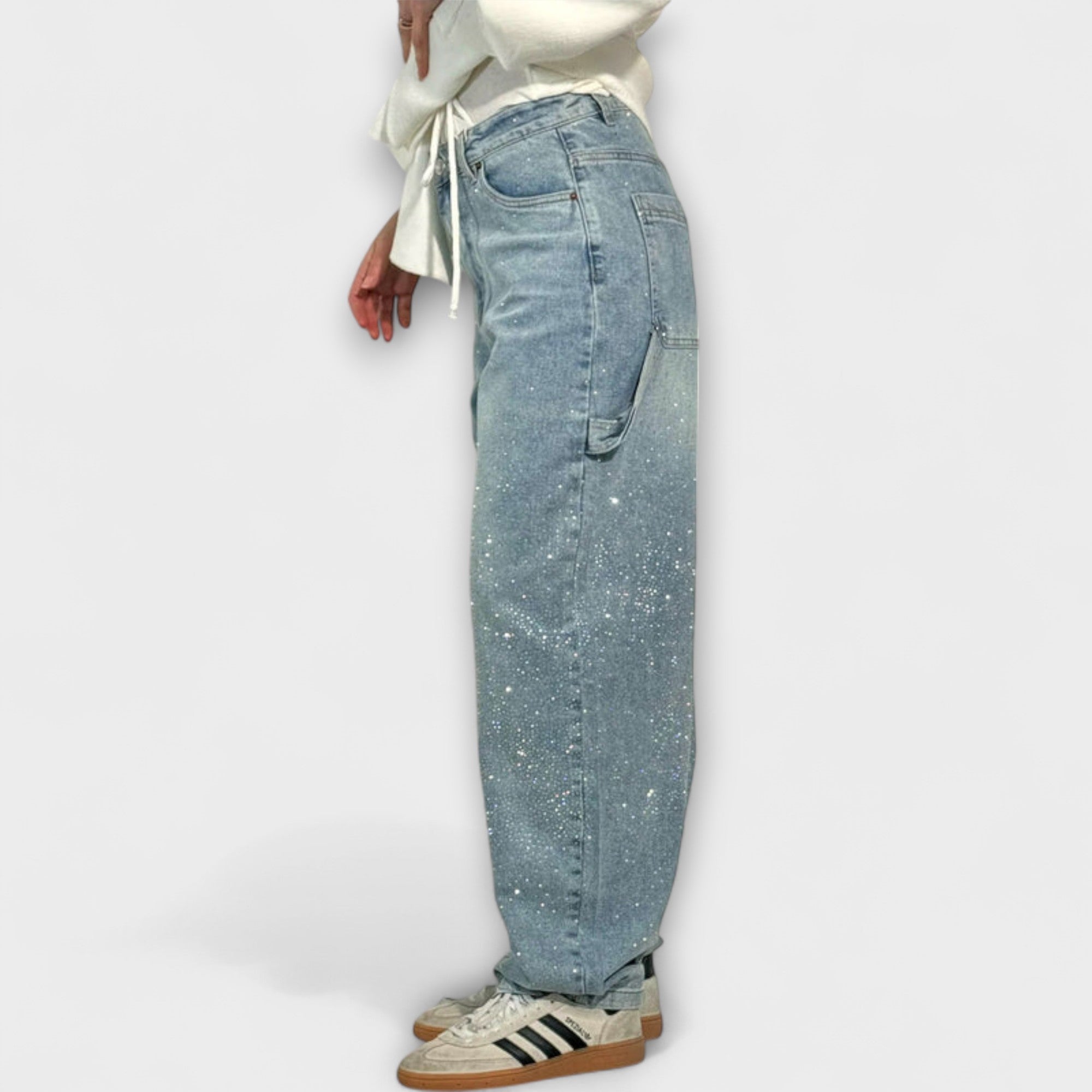 Fable - Shine Denim Jeans i Balloon Carpenter Stil