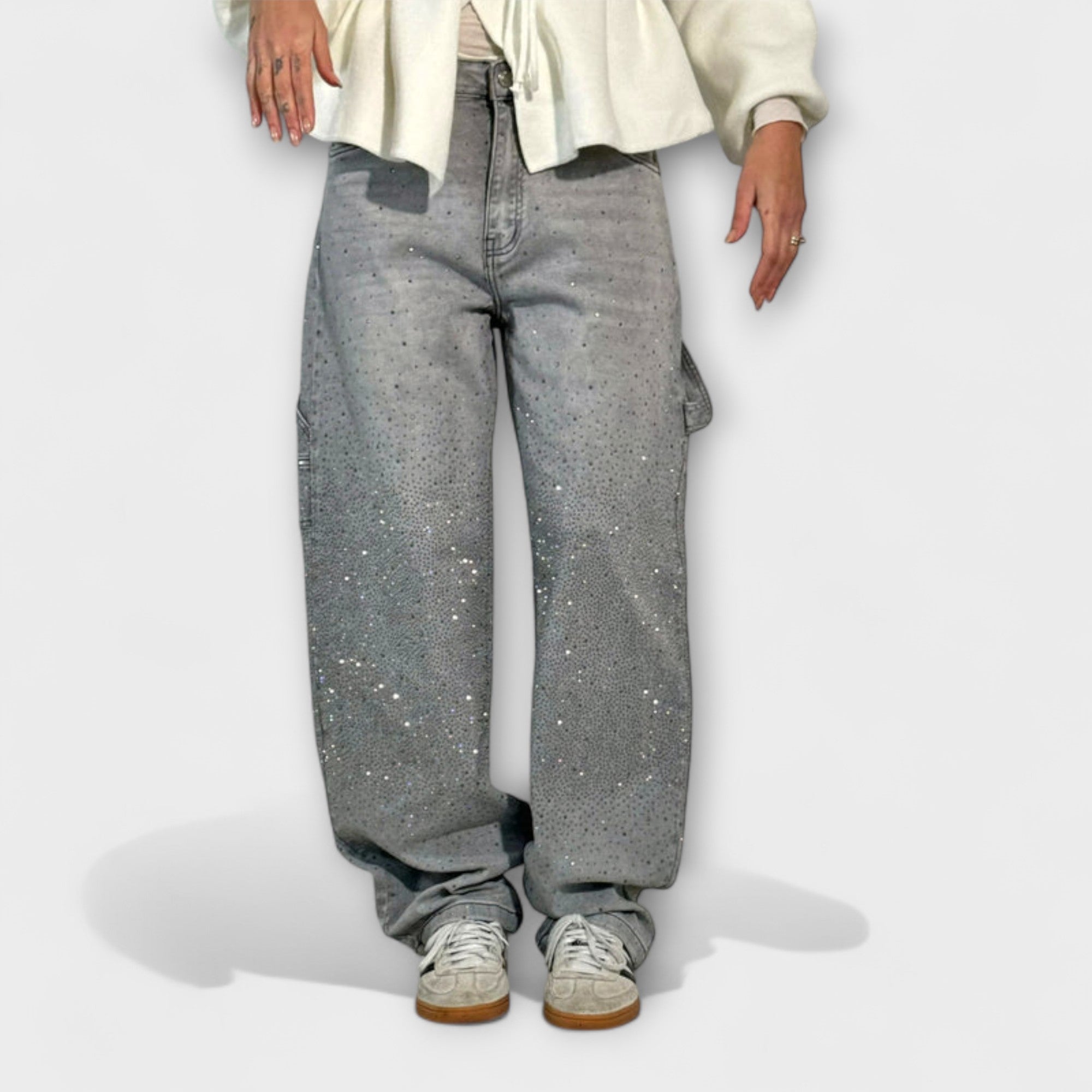 Fable - Shine Denim Jeans i Balloon Carpenter Stil