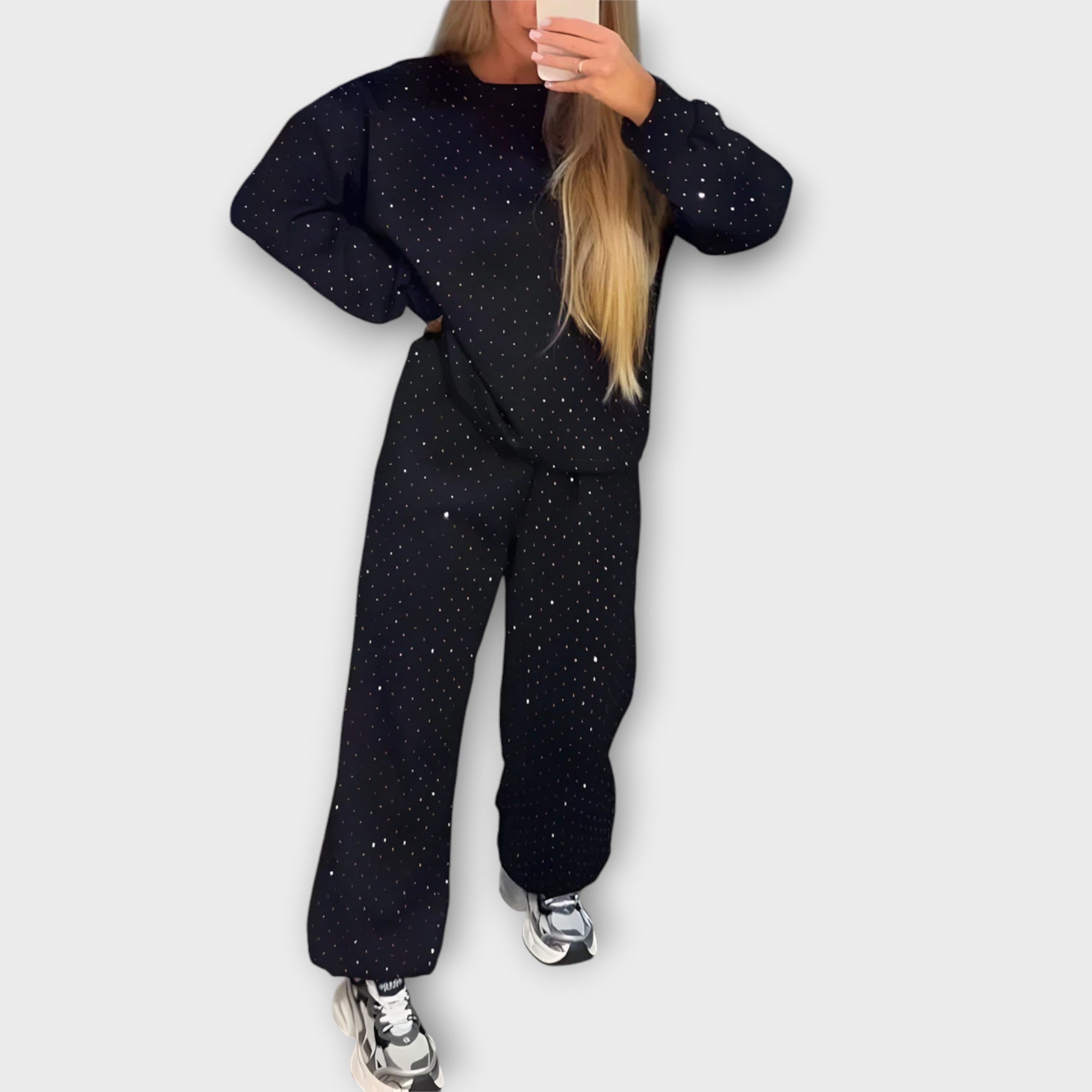 Bahar™ Elegant Diamond Jogger Sæt