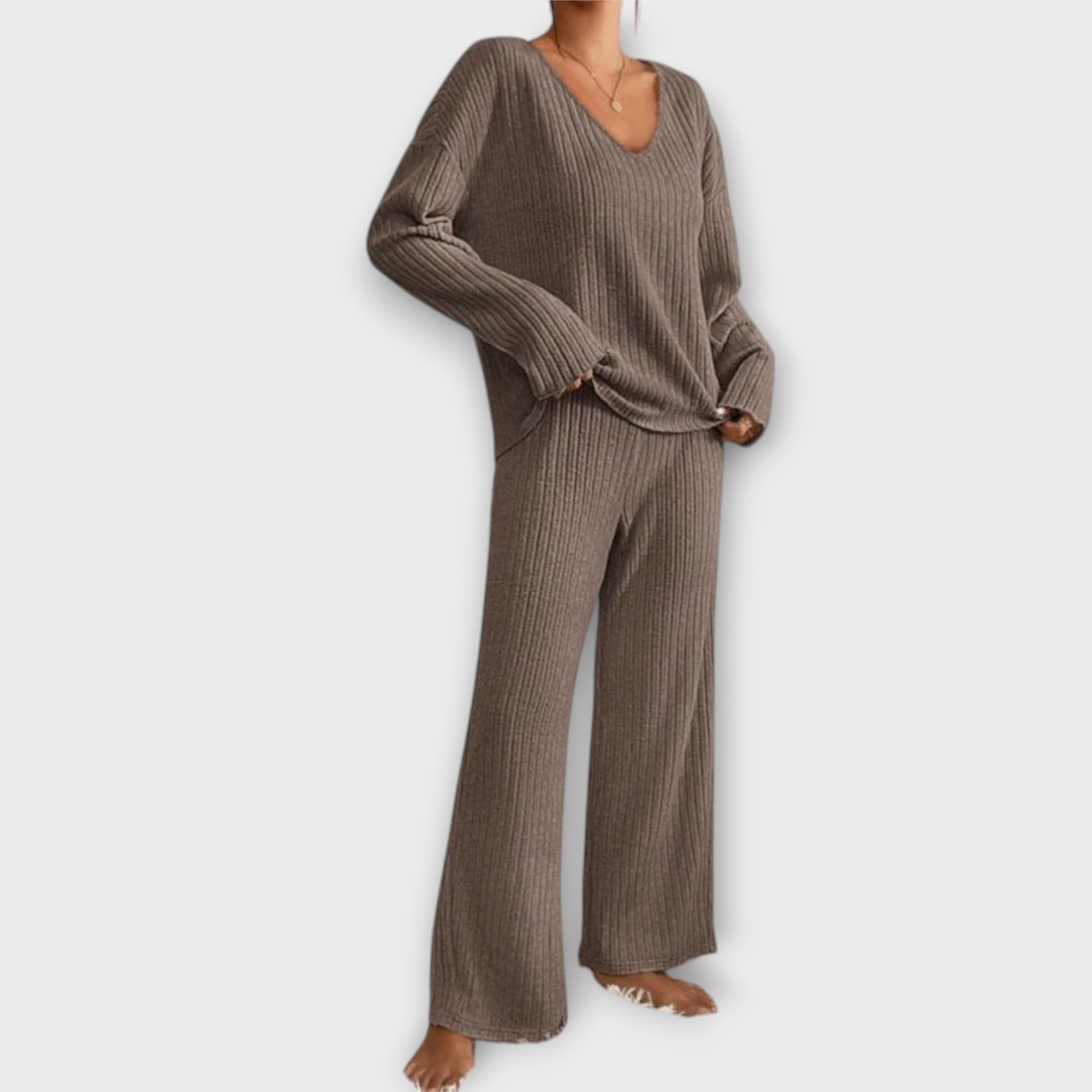 Celine™ Strikket To-Delt Sæt