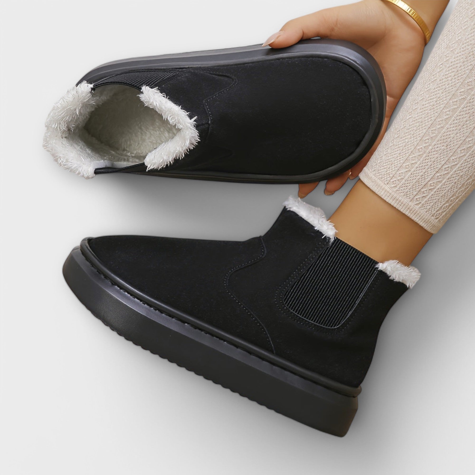 Lara™ Mid-Top Vinterstøvler med Pels