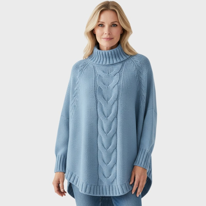 Elysian - Striktrøje med fletmønster