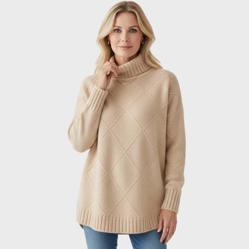 Melanie – Pullover til kvinder med høj hals