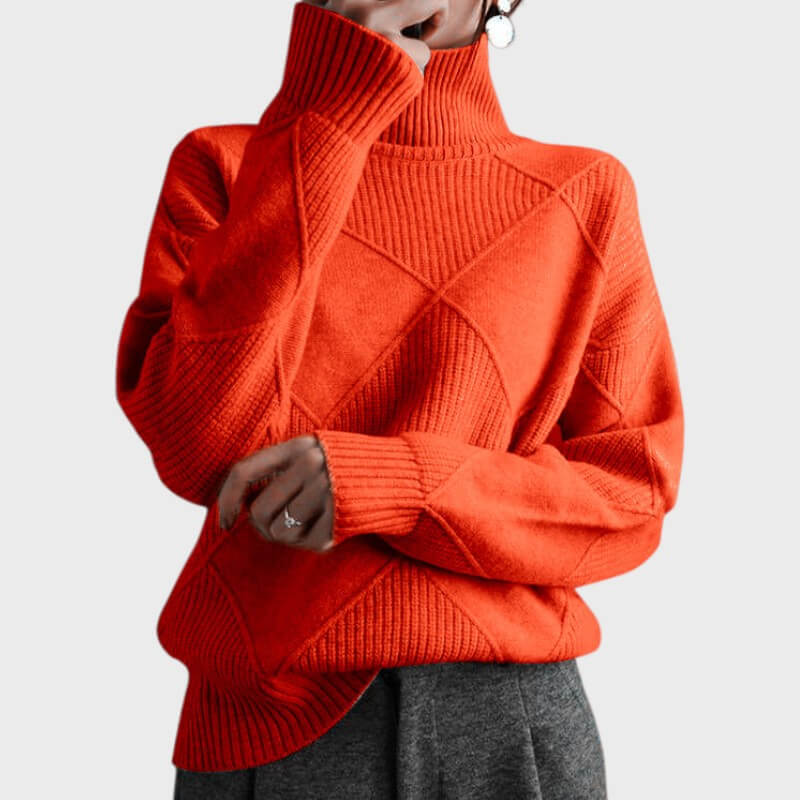 Melanie – Pullover til kvinder med høj hals