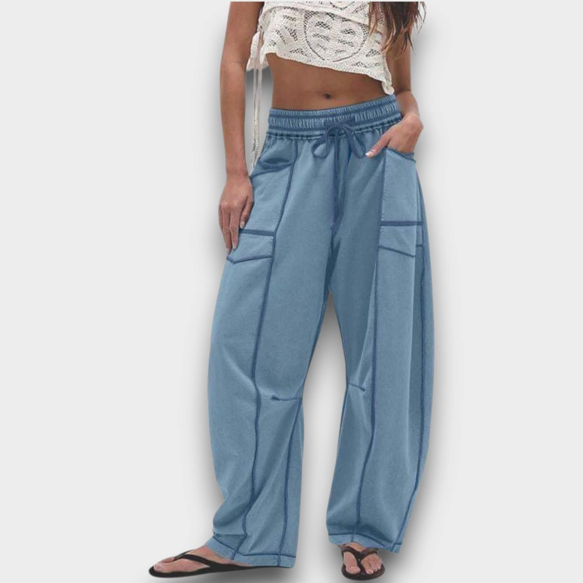 Nova – Behagelige Baggy Leg Lounge Bukser