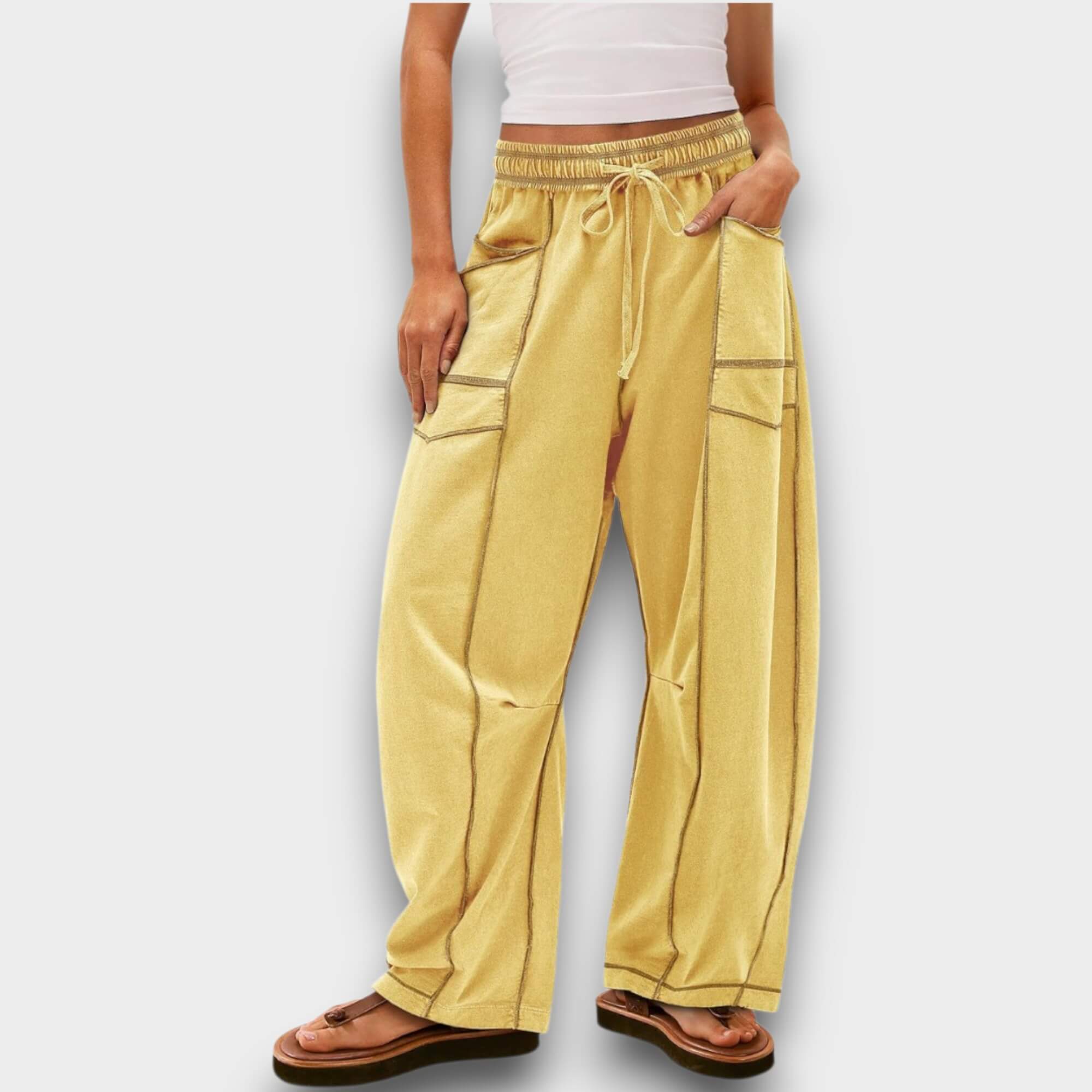 Nova – Behagelige Baggy Leg Lounge Bukser