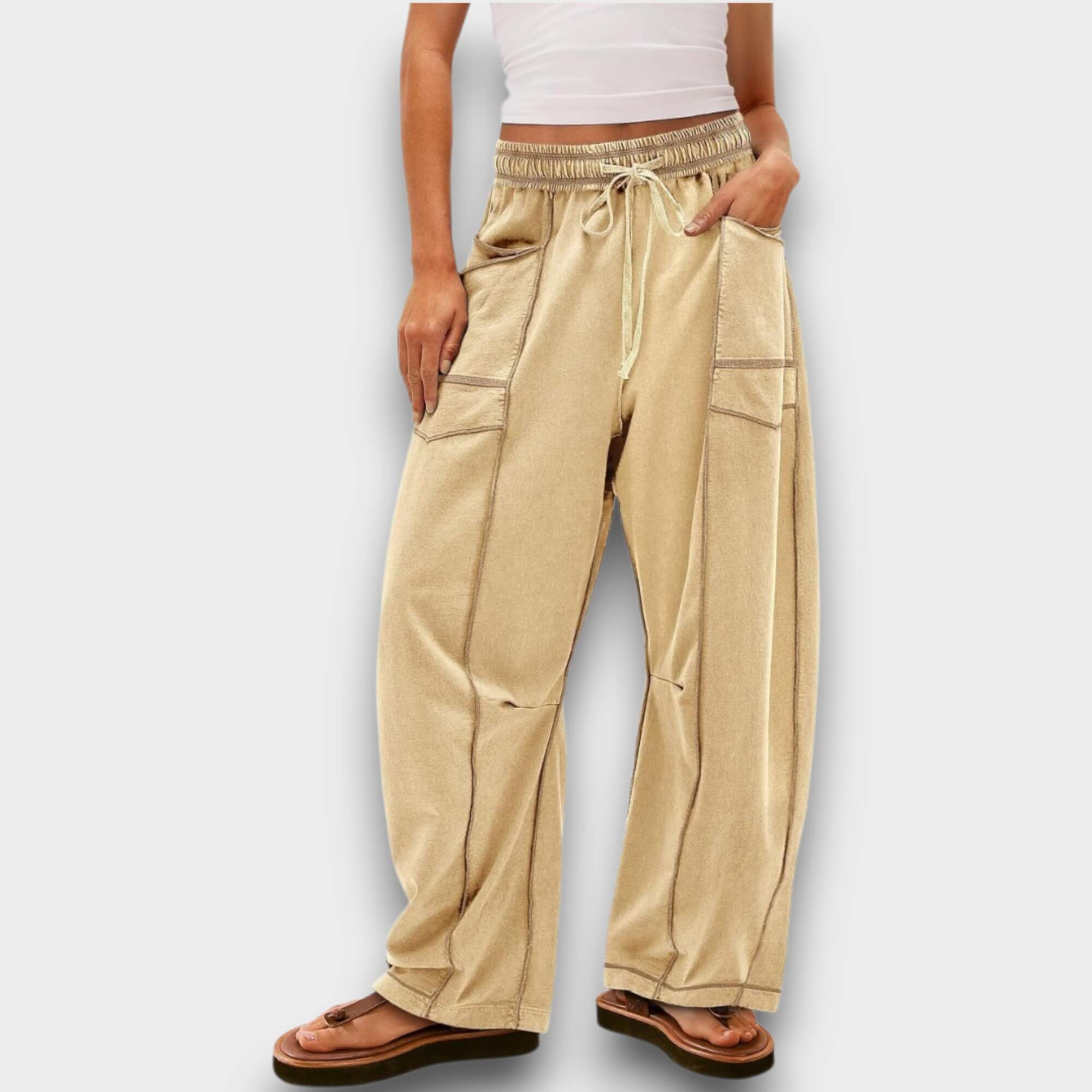 Nova – Behagelige Baggy Leg Lounge Bukser