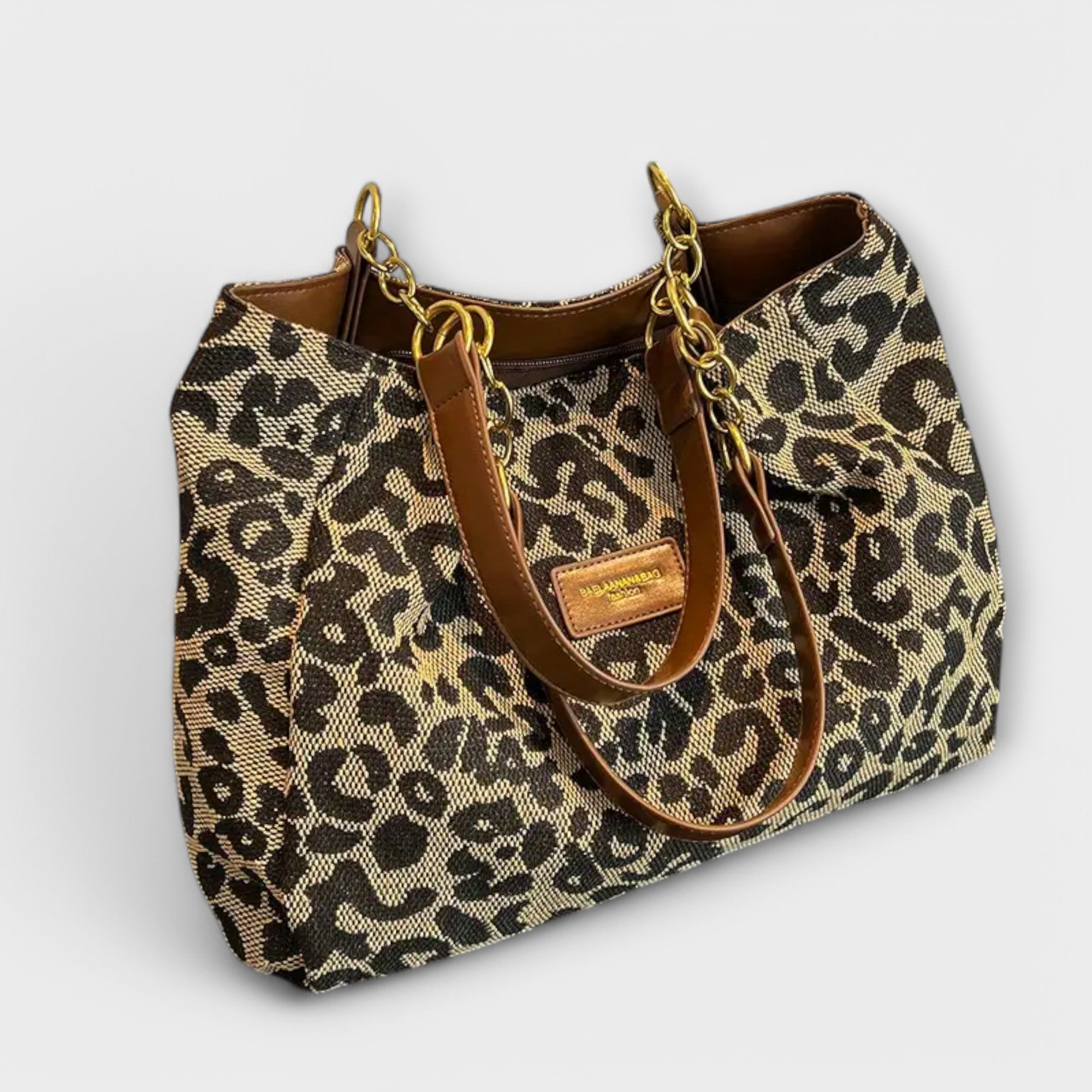Lora. - Tote bag i leopardtryk
