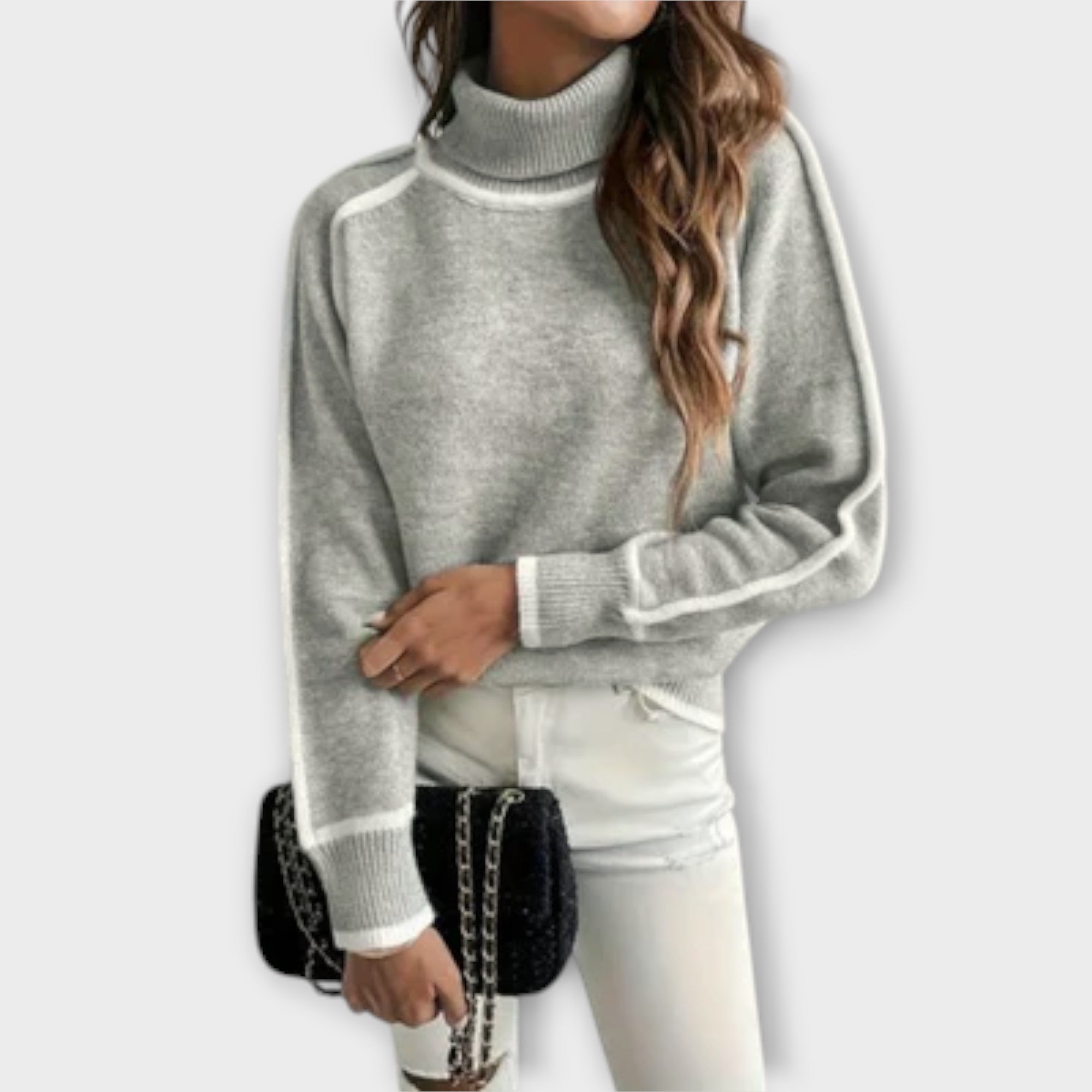 Aurora - Casual rullekrave sweater