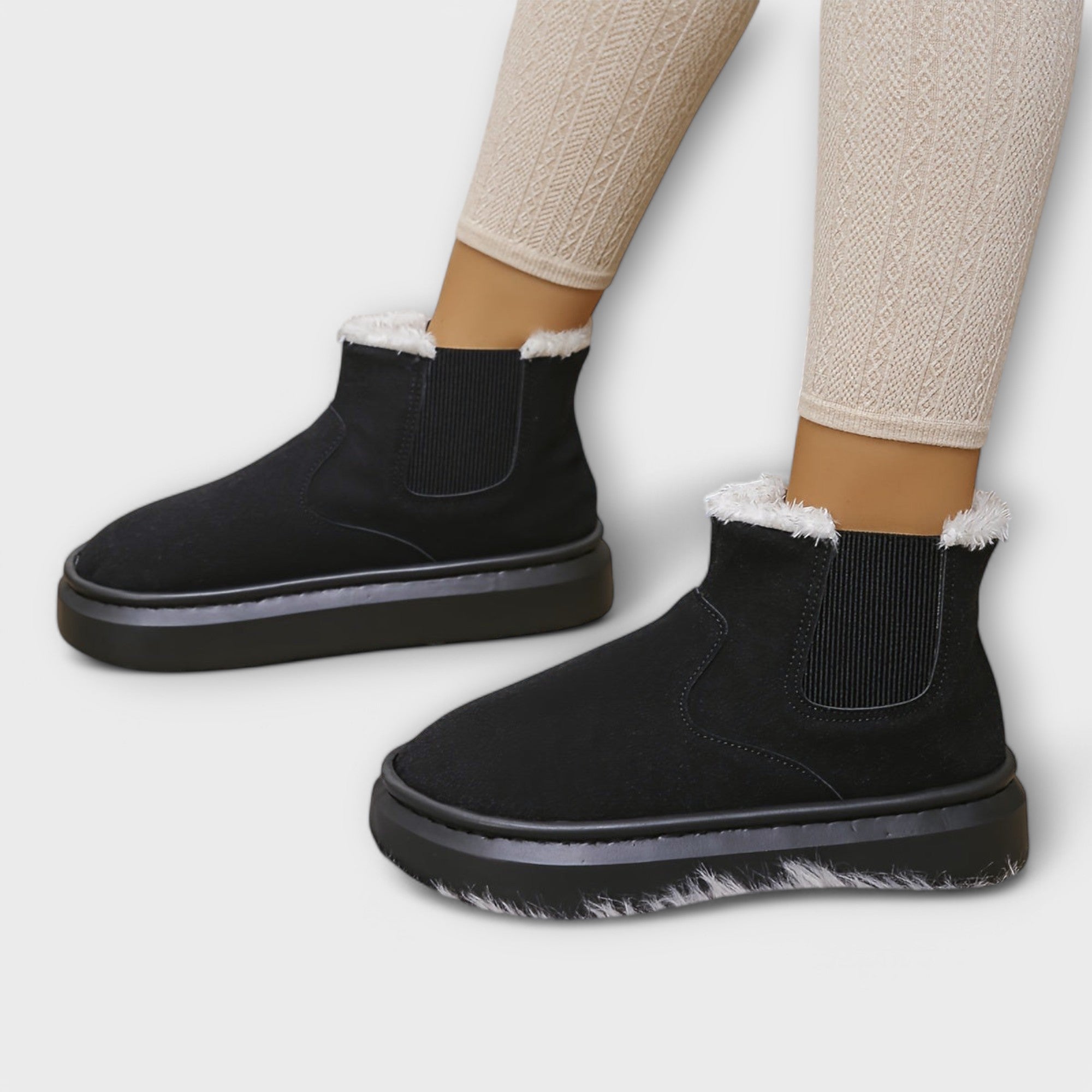 Lara™ Mid-Top Vinterstøvler med Pels