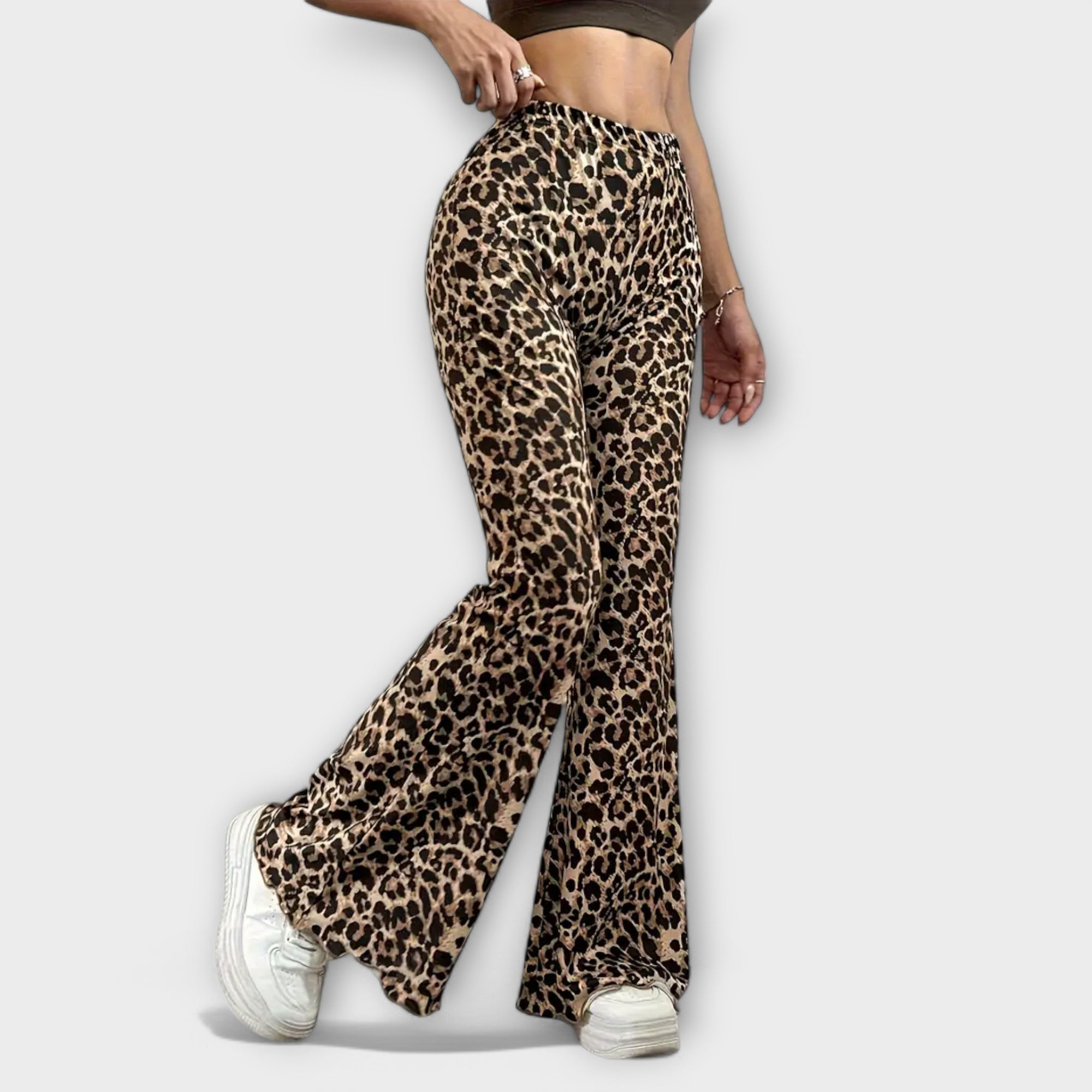 Leopard Bootcut Bukser