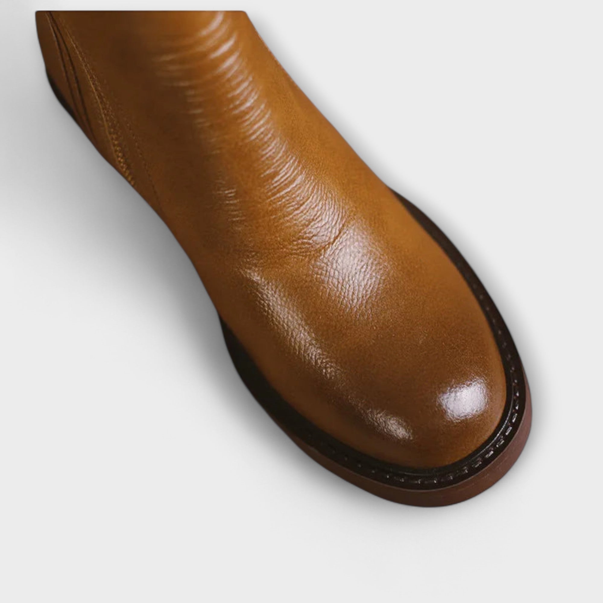 Milana – Læderstøvler til Kvinder med Mellemhøj Hæl