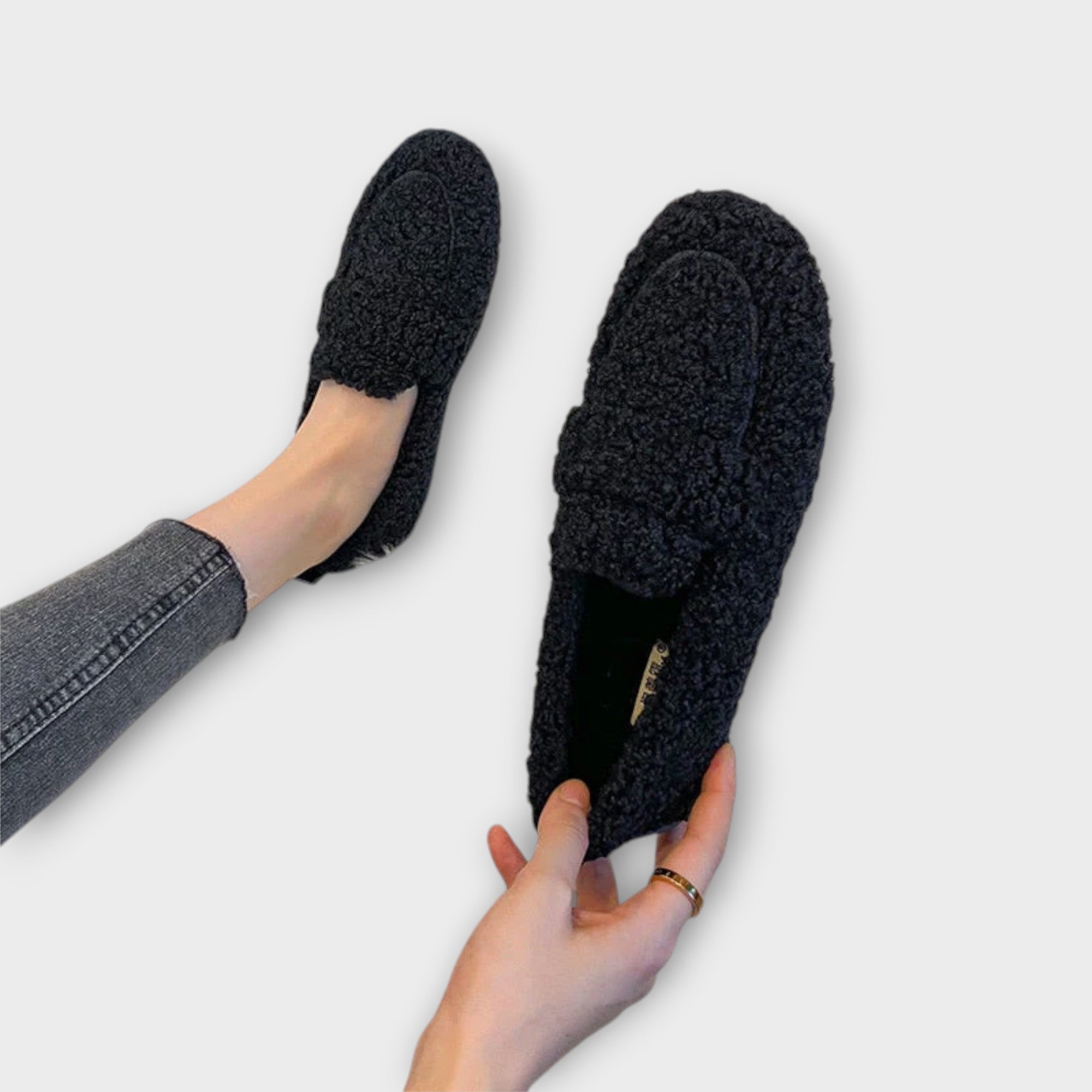 Nala – Flade Sko i Fleece til Kvinder