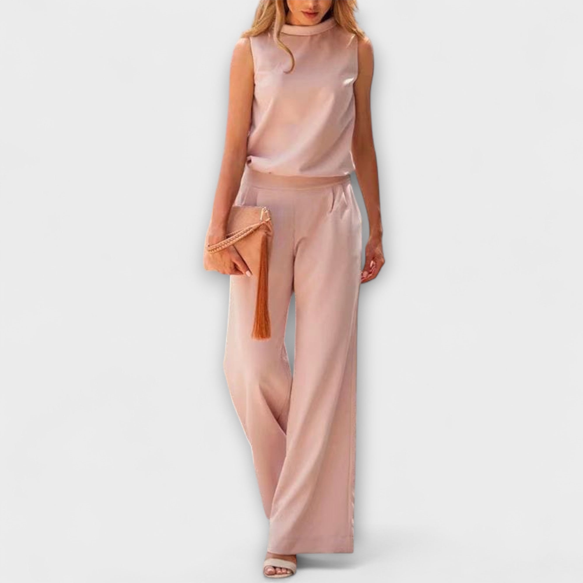 Hannah – Jumpsuit i Satin Look