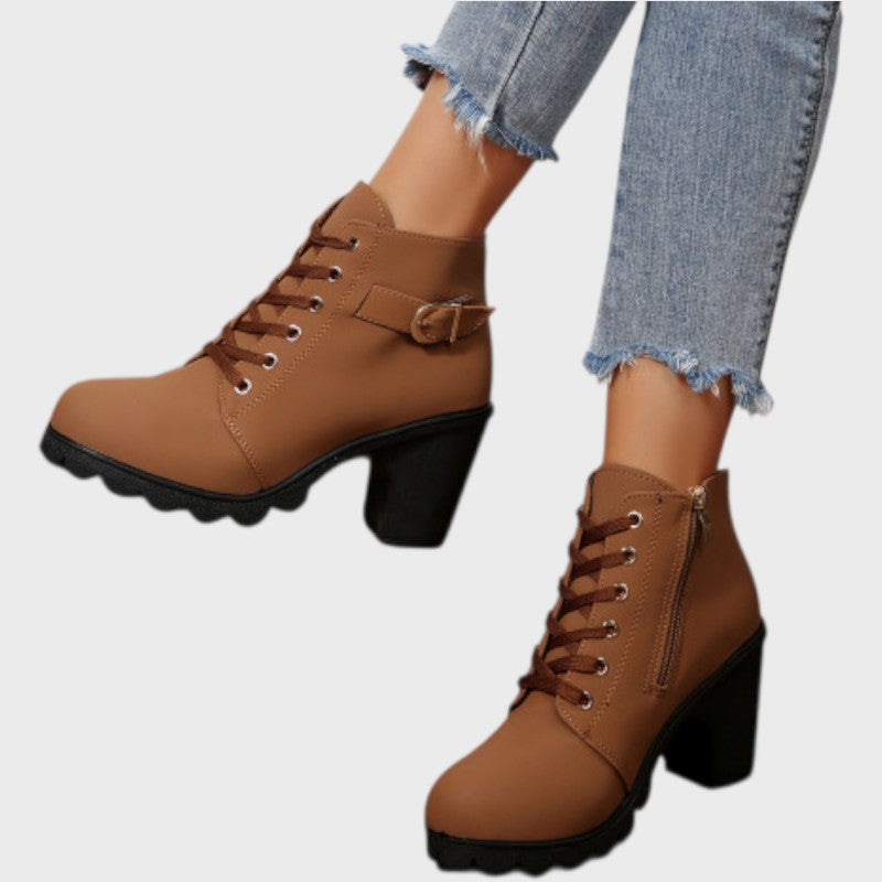 Mira – Dame Støvler med Kraftig Hæl