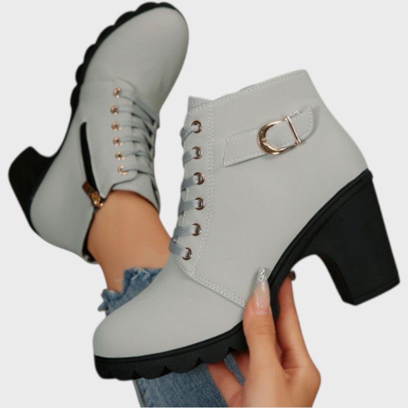 Mira – Dame Støvler med Kraftig Hæl