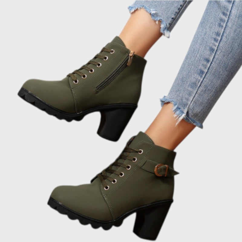 Mira – Dame Støvler med Kraftig Hæl