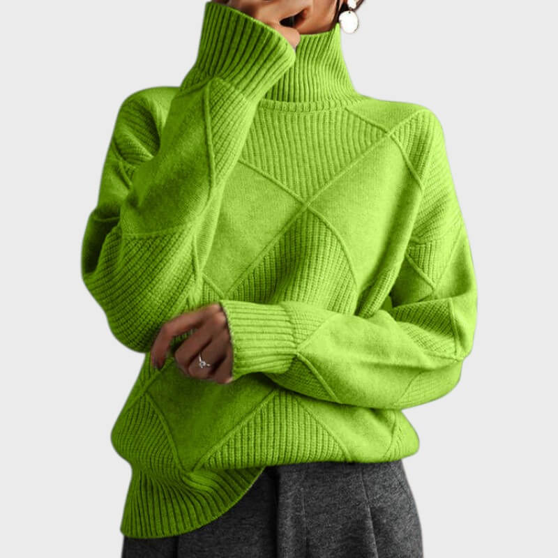 Melanie – Pullover til kvinder med høj hals