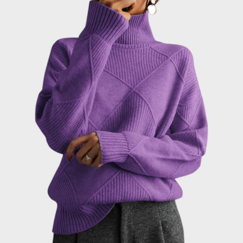 Melanie – Pullover til kvinder med høj hals
